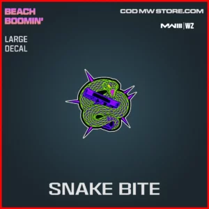 Snake Bite Large Decal in Warzone and MW3 Beach Boomin' Bundle