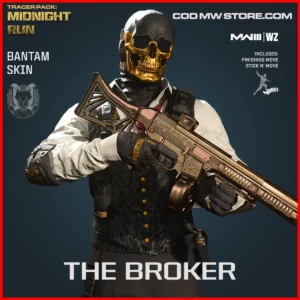 The Broker Bantam Skin in Warzone and MW3 Tracer Pack Midnight Run Bundle