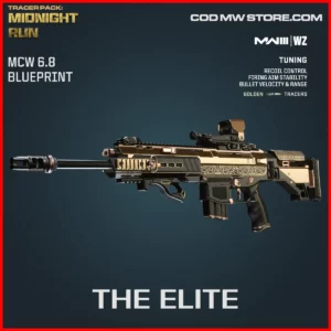 The Elite MCW 6.8 Blueprint Skin in Warzone and MW3 Tracer Pack Midnight Run Bundle