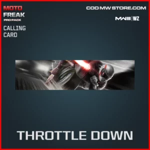 Throttle Down calling card in Warzone and MW3 Moto Freak Pro Pack