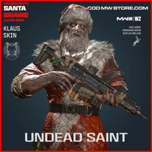Undead Saint Klaus Skin in Warzone and MW3 Santa Gnaws Ultra Skin
