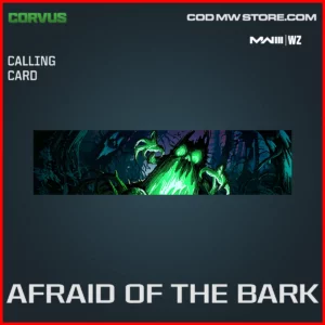 Afraid of the Bark Calling card in Warzone and MW3 Corvus Bundle