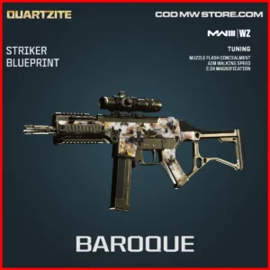 Baroque Striker Blueprint Skin in Warzone and MW3 Quartzite Bundle