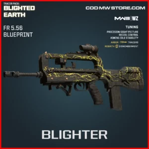 Blighter FR 5.56 Blueprint Skin in Warzone and MW3 Tracer Pack: Blighted Earth Bundle