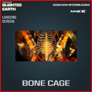 Bone Cage Loading Screen in Warzone and MW3 Tracer Pack: Blighted Earth Bundle