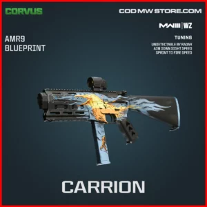 Carrion AMR9 Blueprint Skin in Warzone and MW3 Corvus Bundle