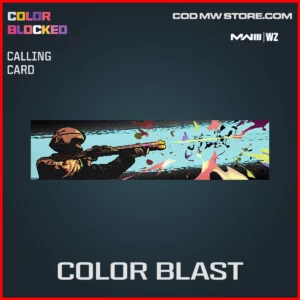 Color Blast Calling Card in Warzone and MW3 Color Blocked Bundle