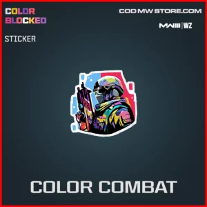 Color Combat Sticker in Warzone and MW3 Color Blocked Bundle