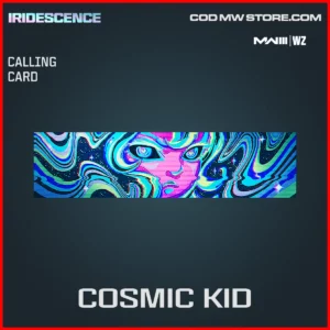 Cosmic Kid Calling Card in Warzone and MW3 Iridescence Bundle