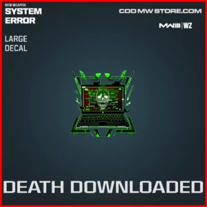 Death Downloaded Large Decal in Warzone and MW3 System Error Bundle