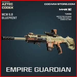 Empire Guardian MCW 6.8 Blueprint Skin in Warzone and MW3 Aztec Codex Bundle