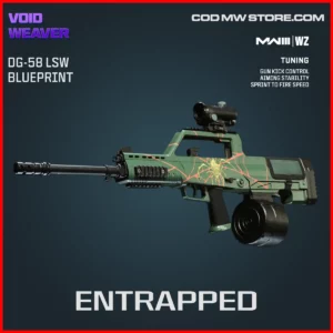 Entrapped DG-58 LSW Blueprint SKin in Warzone and MW3 Void Weaver Bundle