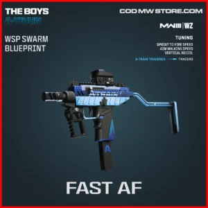 Fast AF WSP Swarm Blueprint skin in Warzone and MW3 The Boys A-Train Bundle