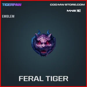 Feral Tiger Emblem in Warzone and MW3 Tigerpaw Bundle