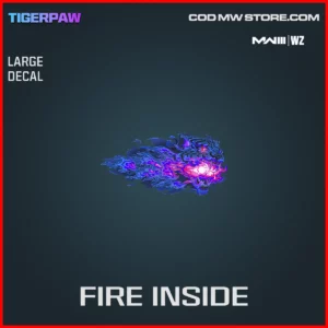 Fire Inside Large Decal in Warzone and MW3 Tigerpaw Bundle