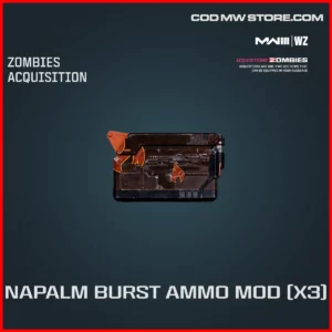 Napalm Burst Ammo Mod Zombies Acquisition in Warzone and MW3 Royal Flush Bundle