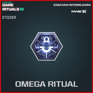 Omega Ritual Sticker in Warzone and MW3 Tracer Pack Dark Rituals IV Bundle
