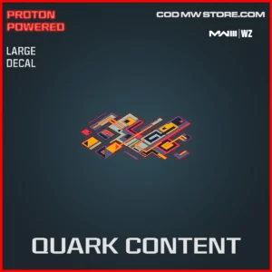 Quark Content Large Decal in Warzone and MW3 Proton Powered Bundle