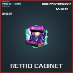 Retro Cabinet Emblem in Warzone and MW3 Tracer Pack: Insert Coin Mastercraft Bundle