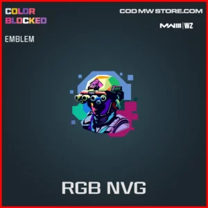 RGB NVG Emblem in Warzone and MW3 Color Blocked Bundle