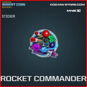 Rocket Commander Sticker in Warzone and MW3 Tracer Pack: Insert Coin Mastercraft Bundle