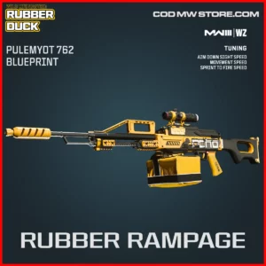 Rubber Rampage Pulemyot 762 Blueprint Skin in Warzone and MW3 Wildlife Wanted: Rubber Duck Bundle