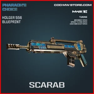 Scarab Holger 556 Blueprint Skin in Warzone and MW3 Pharaoh's Choice Bundle