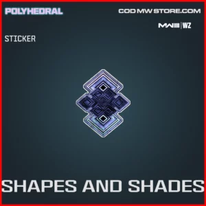 Shapes and Shades Sticker in Warzone and MW3 Polyhedral Bundle