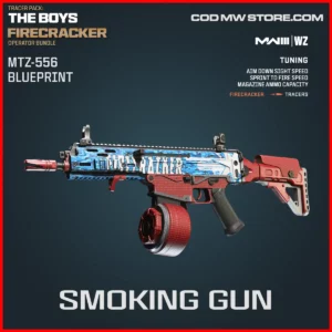Smoking Gun MTZ-556 Blueprint Skin in Tracer Pack: The Boys Firecracker Operator Bundle