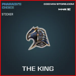The King Sticker in Warzone and MW3 Pharaoh's Choice Bundle