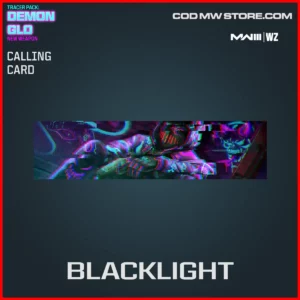 Blacklight Calling Card in Warzone and MW3 Tracer Pack: Demon Glo Bundle