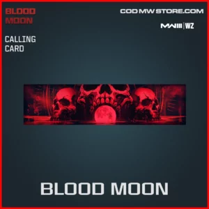 Blood Moon Calling Card in Warzone and MW3 Blood Moon Bundle
