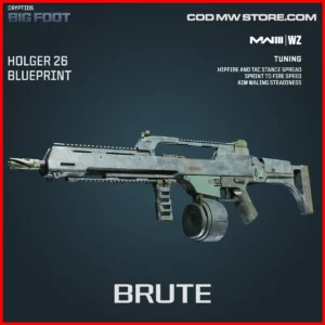 Brute Holger 26 Blueprint Skin in Warzone and MW3 Cryptids Big Foot Bundle