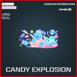 Candy Explosion Large Decal in Warzone and MW3 Kawaii Bonbon Bundle