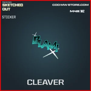 Cleaver Sticker in Warzone and MW3 Tracer Pack: Sketched Out Bundle