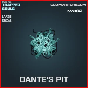 Dante's Pit Large Decal in Warzone and MW3 Tracer Pack: Trapped Souls Bundle