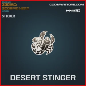 Desert Stinger Sticker in Warzone and MW3 Zodiac Scorpio Hero Ultra Skin Bundle