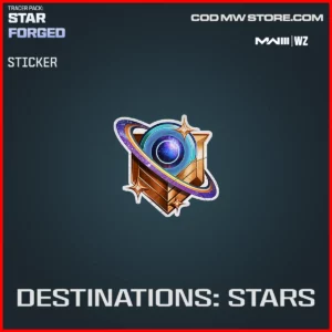 Destinations: Stars sticker in Warzone and MW3 Tracer Pack: Starforged