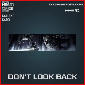 Don't Look Back Calling Card in Warzone and MW3 Cryptids Heart of Ice Ultra Skin Bundle
