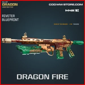 Dragon Fire Riveter Blueprint Skin in Warzone and MW3 Full Kit Dragon Soul Lunar New Year Bundle