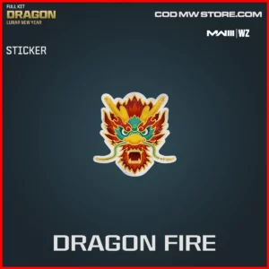 Dragon Fire Sticker in Warzone and MW3 Full Kit Dragon Soul Lunar New Year Bundle