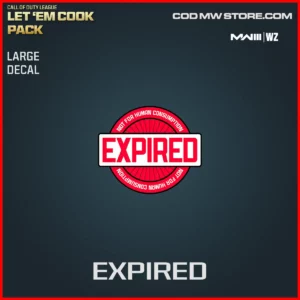 Expired Decal in Warzone and MW3 Call of Duty League Let 'Em Cook Pack Bundle