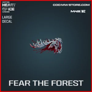 Fear The Forest Large Decal in Warzone and MW3 Cryptids Heart of Ice Ultra Skin Bundle