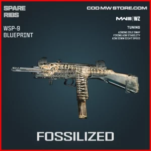 Fossiliezed WSP-9 Blueprint Skin in Warzone and MW3 Spare Ribs Bundle