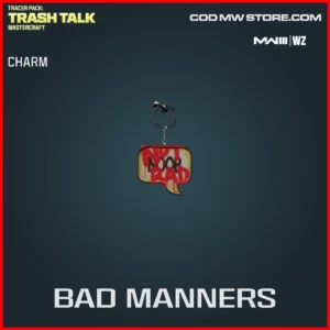 Bad Manners Charm in Warzone and MW3 Tracer Pack: Trash Talk Mastercraft Bundle