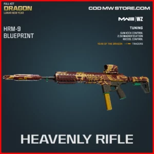 Heavenly Rifle HRM-9 Blueprint Skin in Warzone and MW3 Full Kit Dragon Soul Lunar New Year Bundle