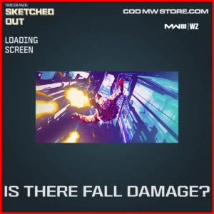 is There Fall Damage? Loading Screen in Warzone and MW3 Tracer Pack: Sketched Out Bundle