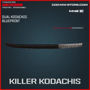 Killer Kodachis Dual Kodachis Blueprint Skin in Warzone and MW3 The Walking Dead Michonne Operator Bundle