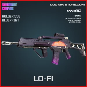 Lo-Fi Holger 556 Blueprint Skin in Warzone and MW3 Sunset Bundle
