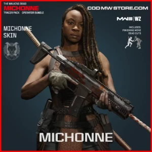 Michonne The Walking Dead Operator Skin in Warzone and MW3